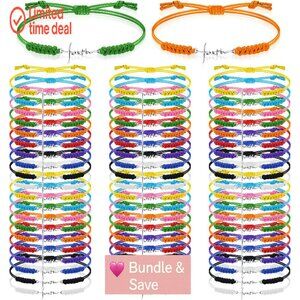 80 Pcs Stainless Steel Faith Cross Bracelets Bulk Adjustable Religious Jewelry